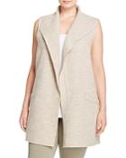 Eileen Fisher Plus Exposed Seam Merino Wool Vest