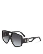 Mcm Unisex Cutout Temples Aviator Sunglasses, 61mm