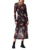 Allsaints Hanna Flame Print Dress