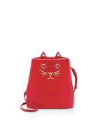 Charlotte Olympia Feline Small Leather Bucket Bag