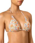 Shoshanna Floral Triangle Bikini Top