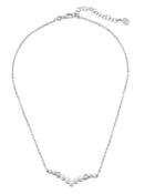 Majorica Simulated Pearl Curved Pendant Necklace, 15