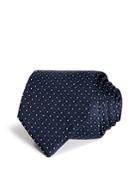 Hugo Dotted Diamond Grid Silk Skinny Tie