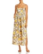 Rebecca Taylor Printed Square Neck Dress