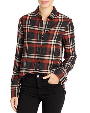 Atlast Whitney Plaid Button-down Blouse