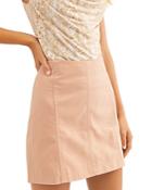 Free People Modern Femme Faux Leather Skirt