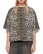 Allsaints Mila Leopard-print Sweatshirt