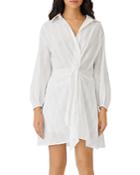 Maje Ritellio Twisted Shirt Dress