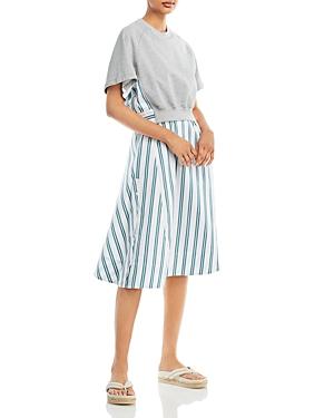 3.1 Phillip Lim Mixed Media Striped Dress