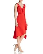 French Connection Maudie Ruffled Faux-wrap Dress