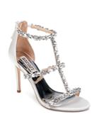 Badgley Mischka Women's Querida Embellished Metallic Satin High-heel Sandals