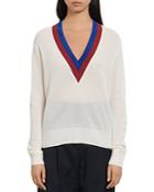 Sandro Shena Varsity-style Sweater