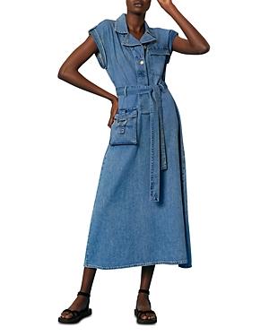 Whistles Alisha Denim Midi Dress