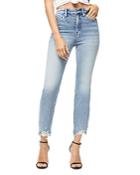 Good American Good Curve Fray Jeans In Blue313