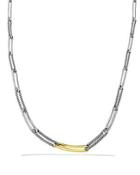 David Yurman Labyrinth Link Necklace With Gold