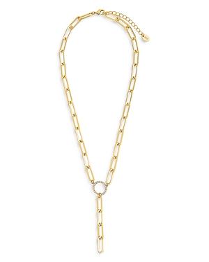 Sterling Forever Oval Link Y Necklace, 16