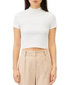 Maje Taxe Cropped Tee With Open Back