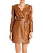 Lucy Paris Puff-sleeve Faux Leather Dress - 100% Exclusive
