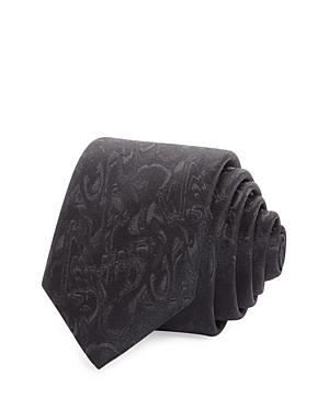 Hugo Glitch Print Silk Skinny Tie