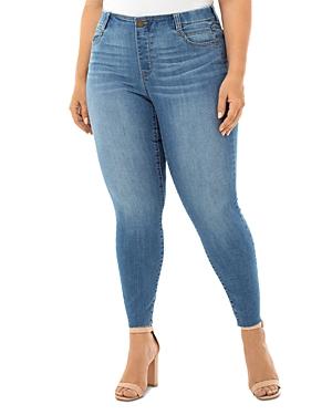 Liverpool Los Angeles Plus Gia Glider Skinny Cut-hem Jeans In Cape Town