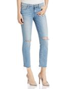 Paige Miki Straight Jeans In Bella Destructed