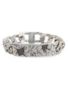John Varvatos Men's Sterling Silver Cracked Black Diamond Distressed Bracelet