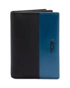 Tumi Nassau Leather Color Blocked Gusseted Card Case