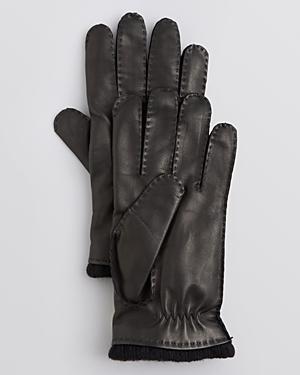 The Men's Store At Bloomingdale's Cashmere-lined Leather Gloves