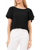 Vince Camuto Tulip Sleeve Crinkled Blouse