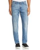 7 For All Mankind Carsen Homage Straight Fit Jeans In Light Wash