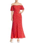 Fame And Partners The Willy Cold-shoulder Maxi Dress