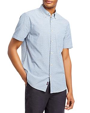 Faherty Playa Regular Fit Button Down Stretch Short Sleeve Shirt