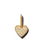 Zoe Chicco 14k Yellow Gold Medium Diamond Heart Charm