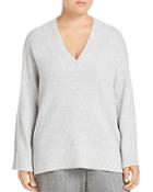 Lafayette 148 New York Plus Vanise Relaxed Cashmere Sweater