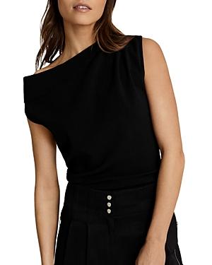 Reiss Mila Draped Shoulder Top