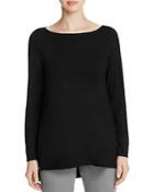 Eileen Fisher Boat Neck High Low Tee