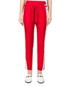 The Kooples Striped Cropped Track Pants