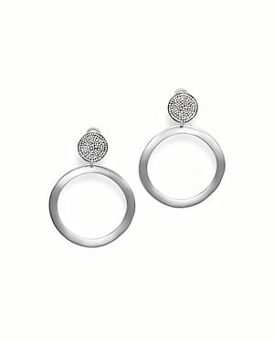 Ippolita Sterling Silver Glamazon Stardust Pave Diamond Hoop Drop Earrings - 100% Exclusive