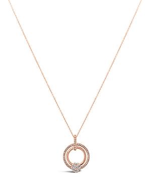 Hulchi Belluni 18k Rose Gold Tresore Diamond Ring Pendant Necklace, 18