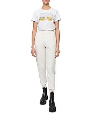 Maje Grommet Trimmed Jogger Pants