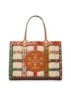 Tory Burch Ella Woven Cage Large Tote