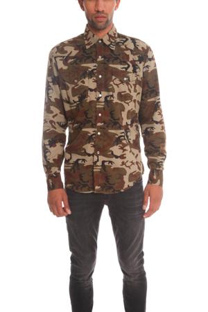 Lucien Pellat-finet Camo Western Shirt With Leaf