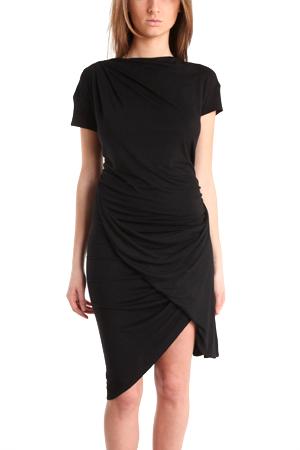 Aminaka Wilmont Short Sleeve Drape Dress