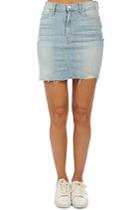 Mother The Sacred Mini Fray Skirt