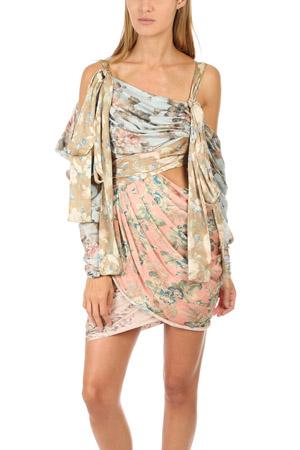 Zimmermann Unbridled Elixir Silk Mini Dress