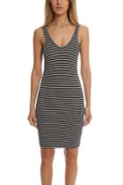 Atm Striped Wrestler Tank Dress