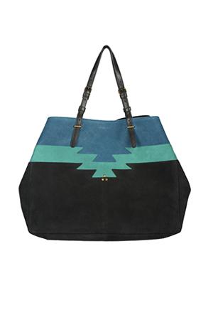 Jerome Dreyfuss Maurice Caviar Suede Tote