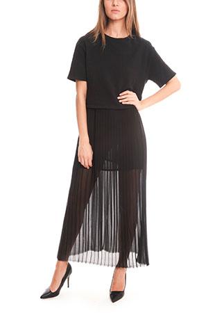 Each X Other Long Pleats Dress