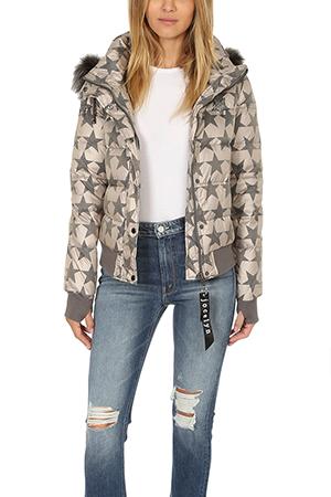 Jocelyn Star Nylon Quilted Jacket