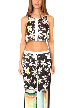 Clover Canyon Garden Plaid Crop Top